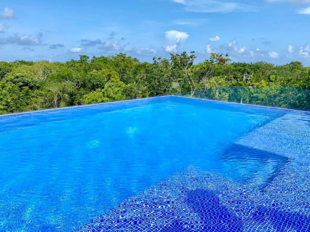 Suit Next To The Common Top Roof Exclusive Building Kingsize Bed 2 Super Pools, Gym, Grill Тулум Экстерьер фото