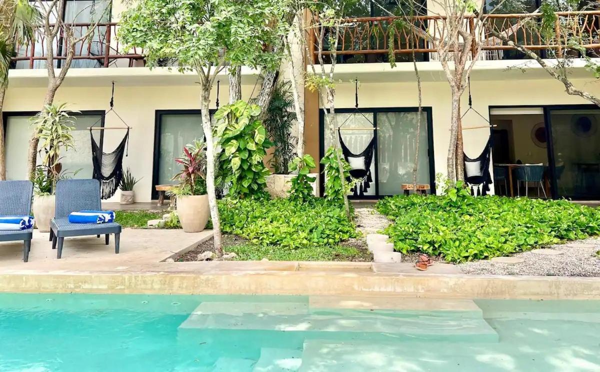 Suit Next To The Common Top Roof Exclusive Building Kingsize Bed 2 Super Pools, Gym, Grill Тулум Экстерьер фото