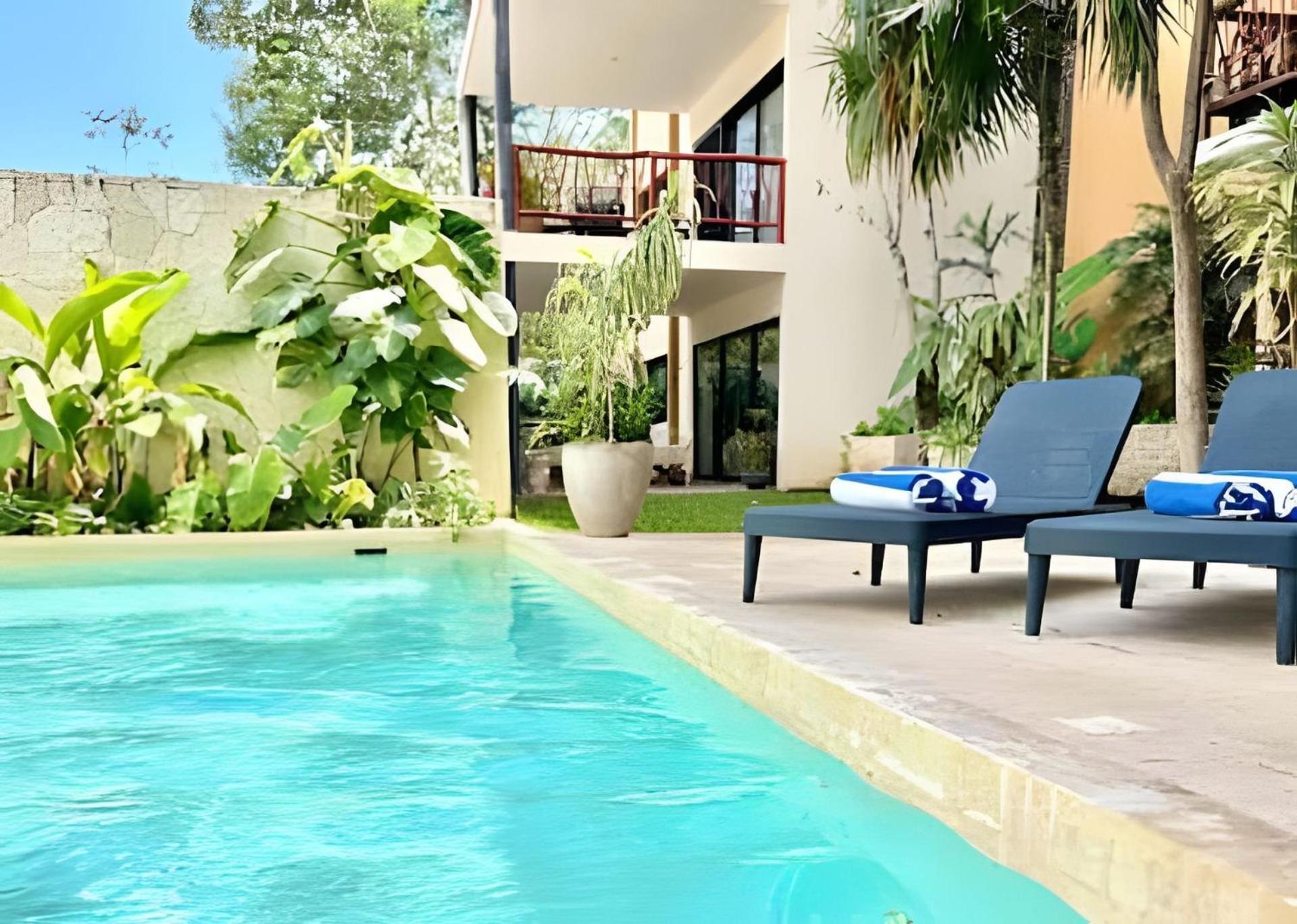 Suit Next To The Common Top Roof Exclusive Building Kingsize Bed 2 Super Pools, Gym, Grill Тулум Экстерьер фото